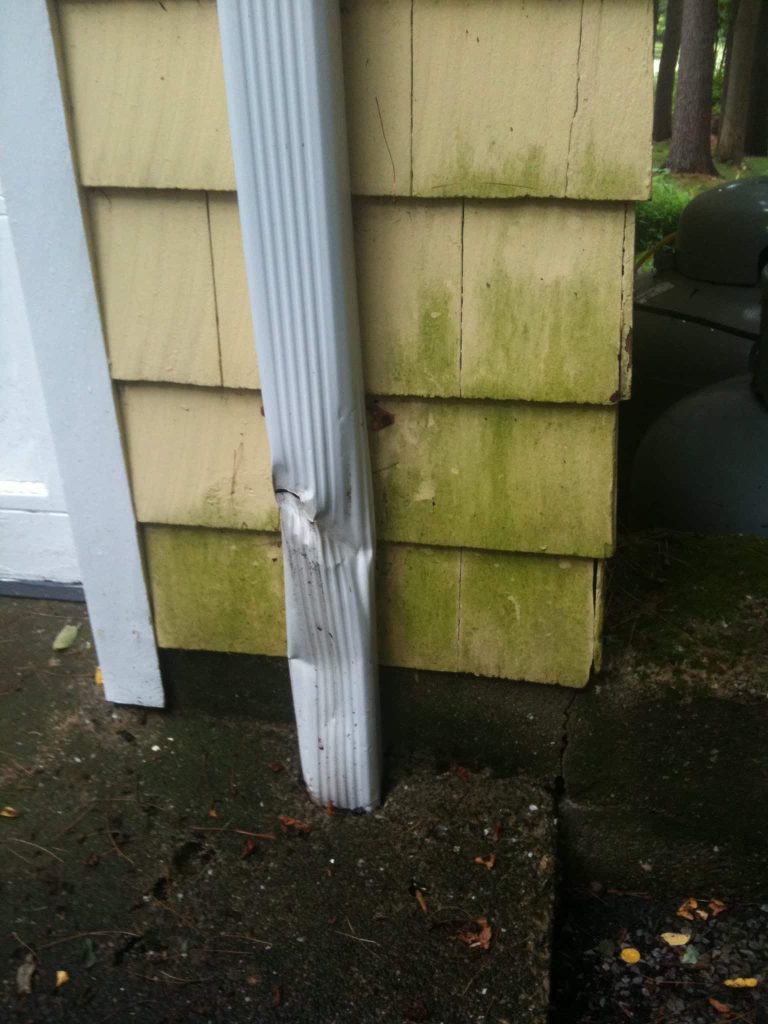 gutter repair needed - downspout