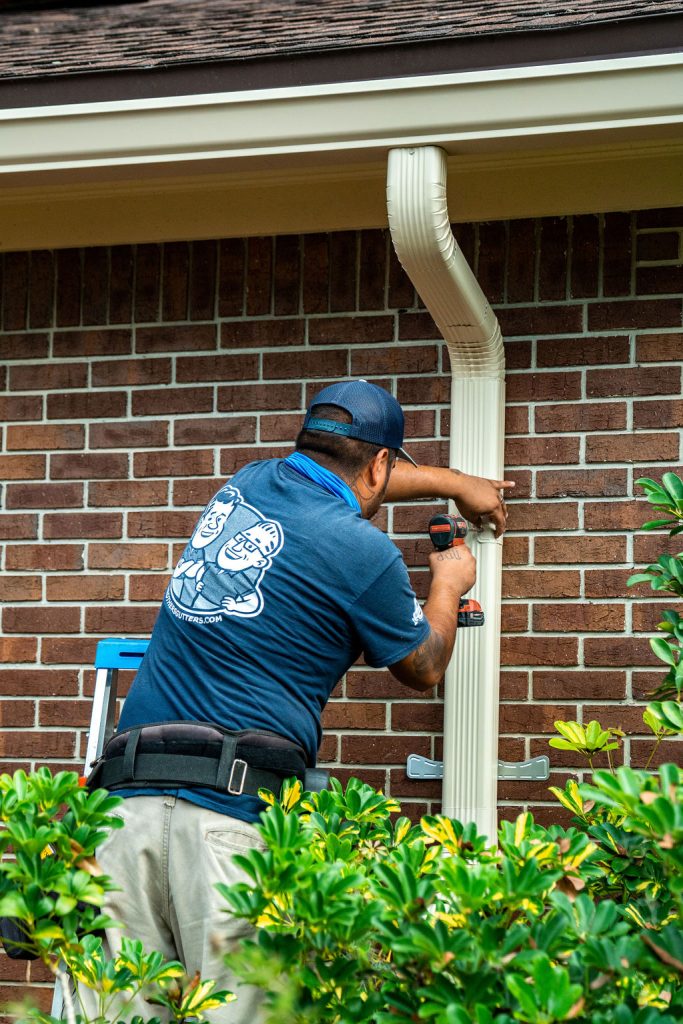 gutter installation services - downspout install